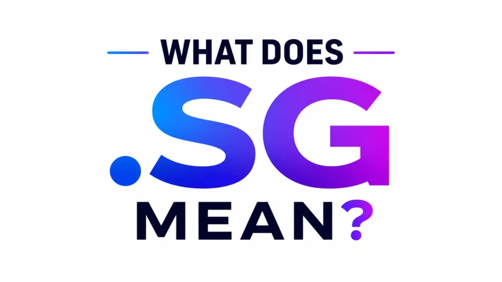 What Does .SG Mean?